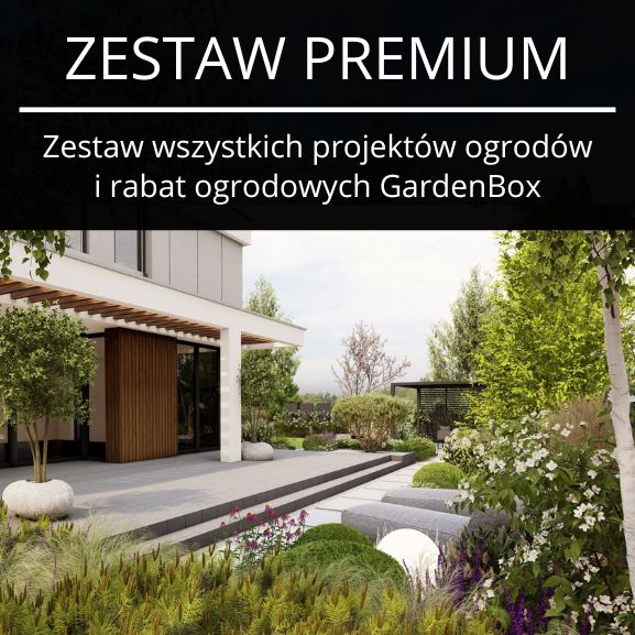 Zestaw projektów ogrodów i rabat ogrodowych